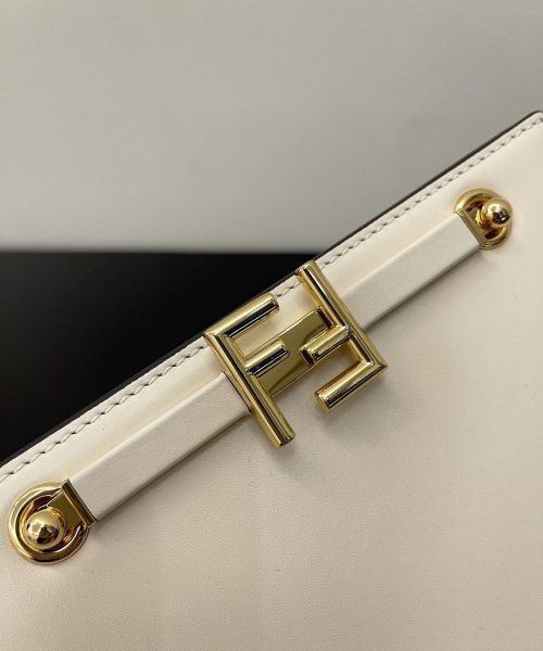 1:1 Replica Fendi Touch White Bag For Woman 19cm/7.5in
