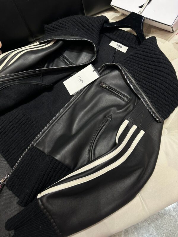 Fendi Turtleneck Jacket Black For Women