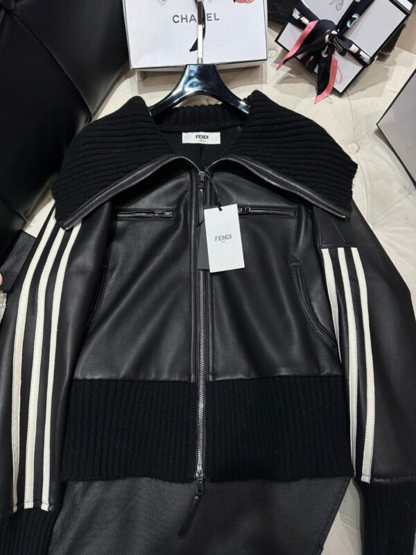 Fendi Turtleneck Jacket Black For Women