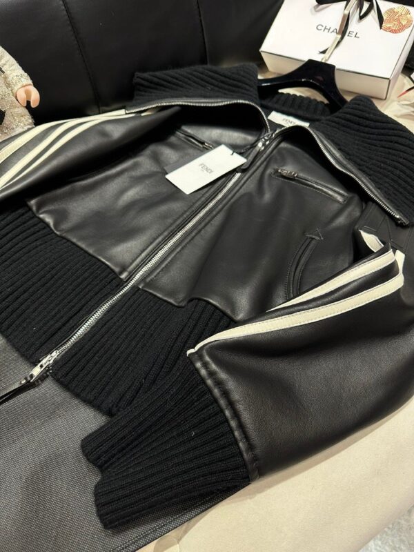 Fendi Turtleneck Jacket Black For Women