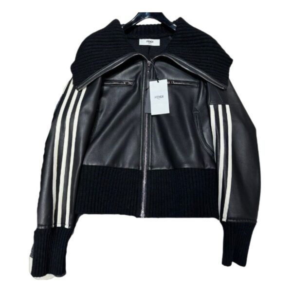 Fendi Turtleneck Jacket Black For Women