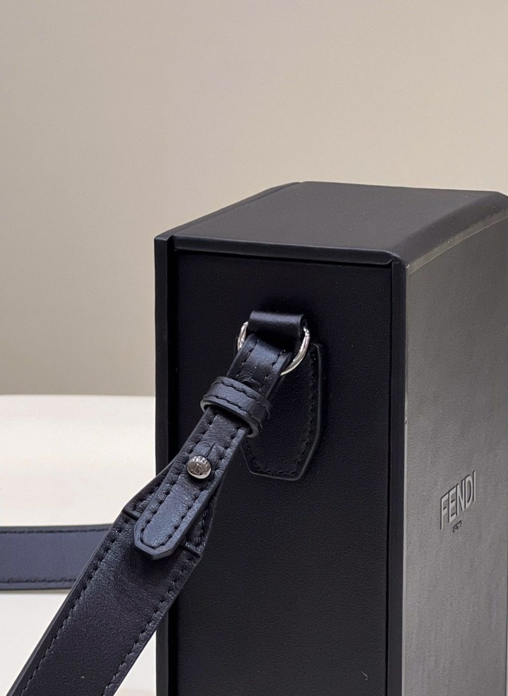 1:1 Replica Fendi Vertical Box Black RM 6,400 Bag For Woman 17cm/6.5in 7VA519AFB3F1Z35 - Image 7