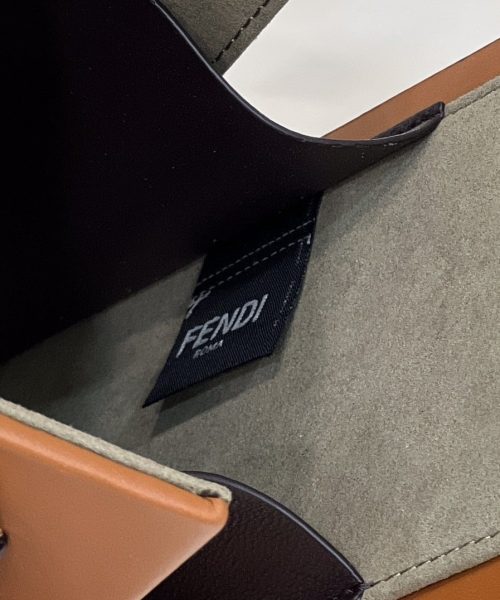 1:1 Replica Fendi Vertical Box Brown RM 6,400 Bag For Woman 17cm/6.5in 7VA519AFB3F1DZ9