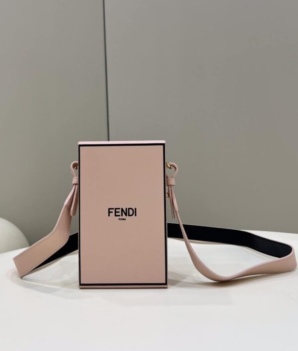 1:1 Replica Fendi Vertical Box Pink RM 6,400 Bag For Woman 17cm/6.5in