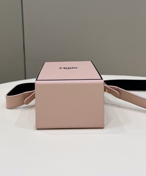 1:1 Replica Fendi Vertical Box Pink RM 6,400 Bag For Woman 17cm/6.5in