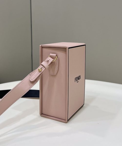 1:1 Replica Fendi Vertical Box Pink RM 6,400 Bag For Woman 17cm/6.5in