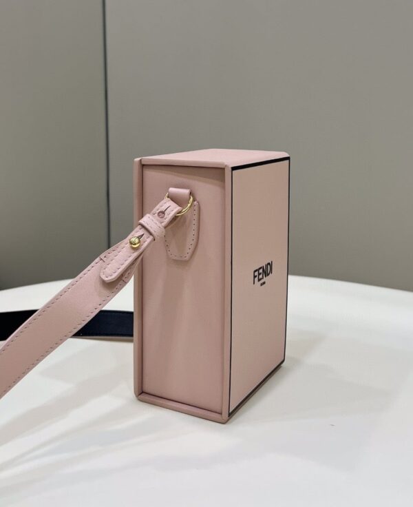1:1 Replica Fendi Vertical Box Pink RM 6,400 Bag For Woman 17cm/6.5in