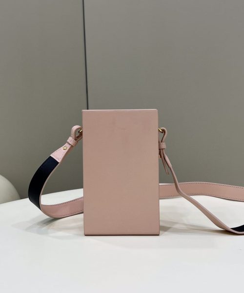 1:1 Replica Fendi Vertical Box Pink RM 6,400 Bag For Woman 17cm/6.5in