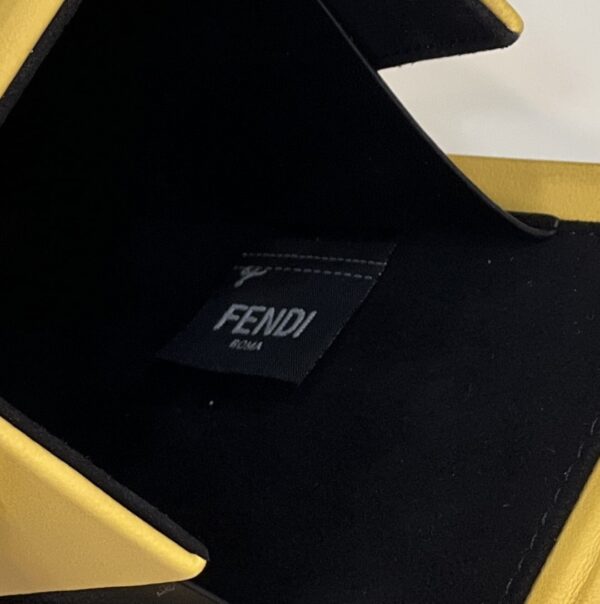 1:1 Replica Fendi Vertical Box Yellow RM 6,400 Bag For Woman 17cm/6.5in 7VA519ADP6F1CIA