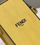 1:1 Replica Fendi Vertical Box Yellow RM 6,400 Bag For Woman 17cm/6.5in 7VA519ADP6F1CIA