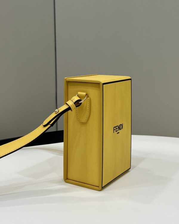 1:1 Replica Fendi Vertical Box Yellow RM 6,400 Bag For Woman 17cm/6.5in 7VA519ADP6F1CIA