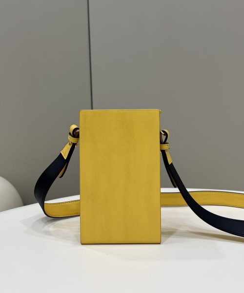 1:1 Replica Fendi Vertical Box Yellow RM 6,400 Bag For Woman 17cm/6.5in 7VA519ADP6F1CIA