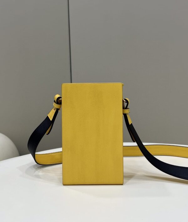 1:1 Replica Fendi Vertical Box Yellow RM 6,400 Bag For Woman 17cm/6.5in 7VA519ADP6F1CIA
