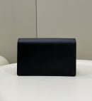 1:1 Replica Fendi Wallet On Chain Mini Black Bag For Woman 13.5cm/5.5in