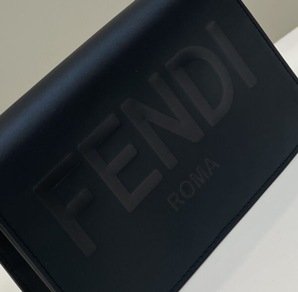 Fendi Wallet On Chain Mini Black Bag For Woman 13.5cm/5.5in