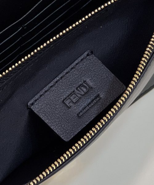 1:1 Replica Fendi Wallet On Chain Mini Black Bag For Woman 13.5cm/5.5in