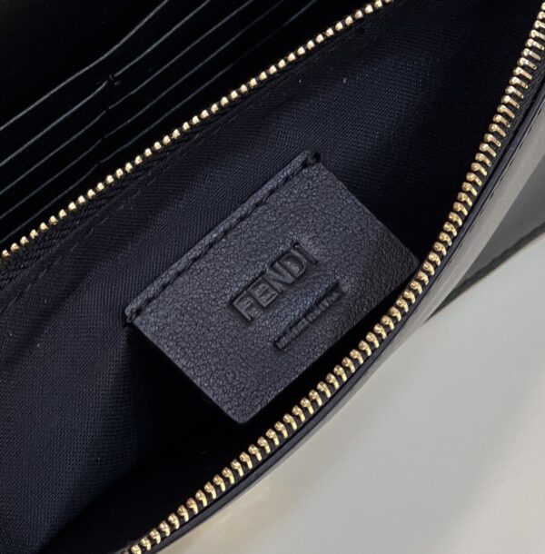 1:1 Replica Fendi Wallet On Chain Mini Black Bag For Woman 13.5cm/5.5in