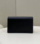 1:1 Replica Fendi Wallet On Chain Mini Black Bag For Woman 13.5cm/5.5in