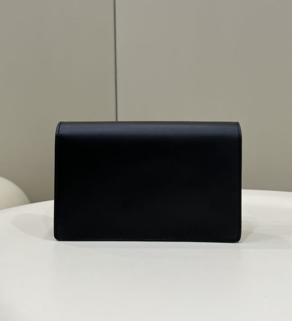 1:1 Replica Fendi Wallet On Chain Mini Black Bag For Woman 13.5cm/5.5in