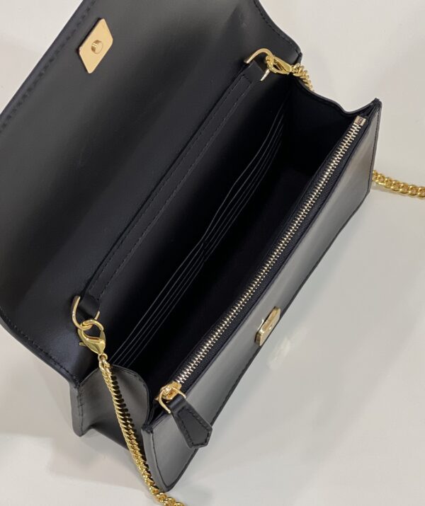 Fendi Wallet On Chain Mini Black Bag For Woman 13.5cm/5.5in