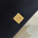 1:1 Replica Fendi Wallet On Chain Mini Black Bag For Woman 13.5cm/5.5in