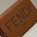 1:1 Replica Fendi Wallet On Chain Mini Brown Bag For Woman 13.5cm/5.5in