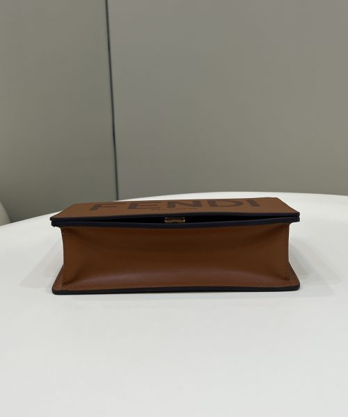 1:1 Replica Fendi Wallet On Chain Mini Brown Bag For Woman 13.5cm/5.5in