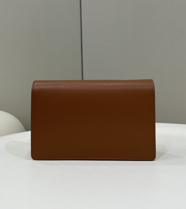 Fendi Wallet On Chain Mini Brown Bag For Woman 13.5cm/5.5in