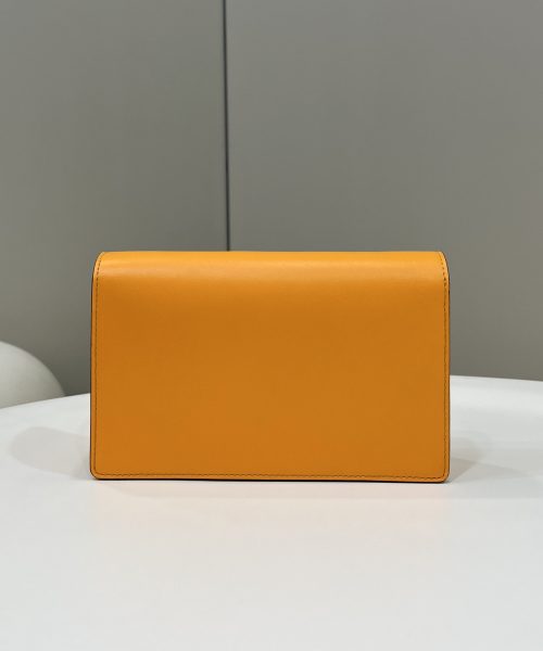 1:1 Replica Fendi Wallet On Chain Mini Orange Bag For Woman 13.5cm/5.5in