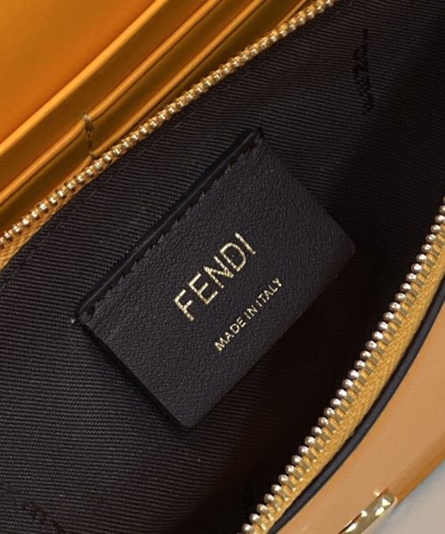 1:1 Replica Fendi Wallet On Chain Mini Orange Bag For Woman 13.5cm/5.5in