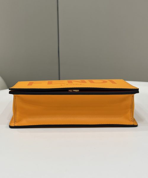 1:1 Replica Fendi Wallet On Chain Mini Orange Bag For Woman 13.5cm/5.5in