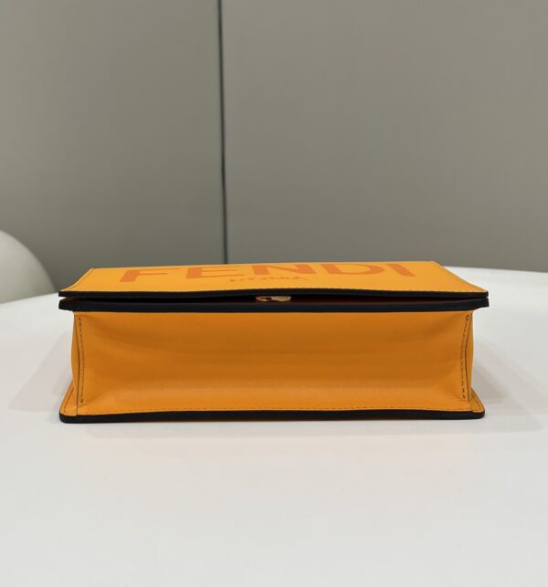 1:1 Replica Fendi Wallet On Chain Mini Orange Bag For Woman 13.5cm/5.5in