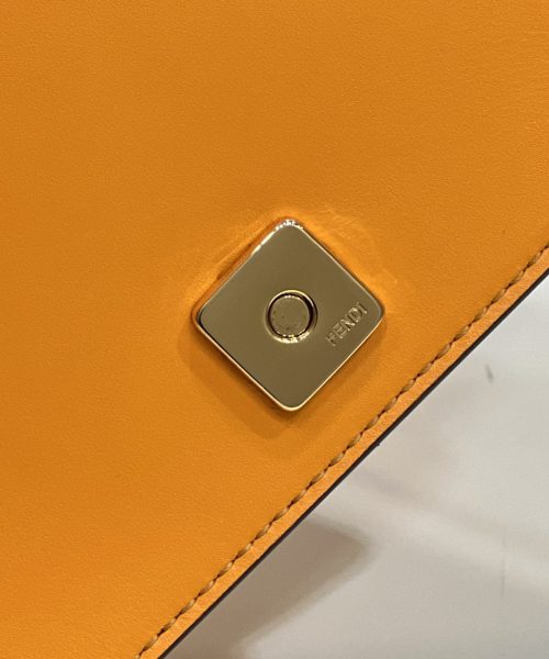 1:1 Replica Fendi Wallet On Chain Mini Orange Bag For Woman 13.5cm/5.5in