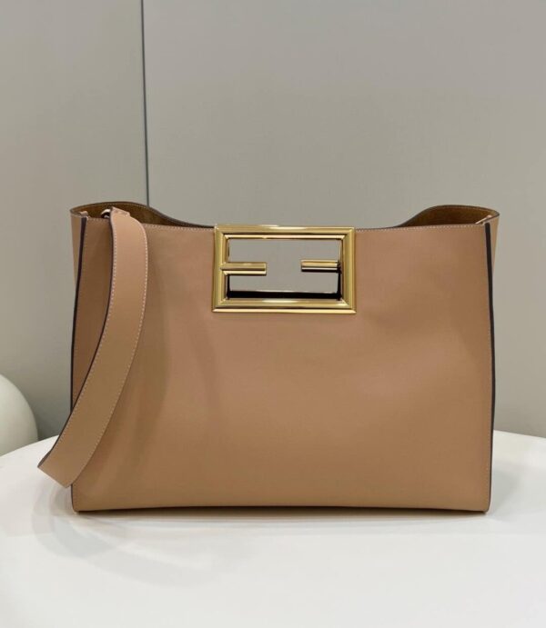 1:1 Replica Fendi Way Large Beige Bag For Woman 40cm/15.7in