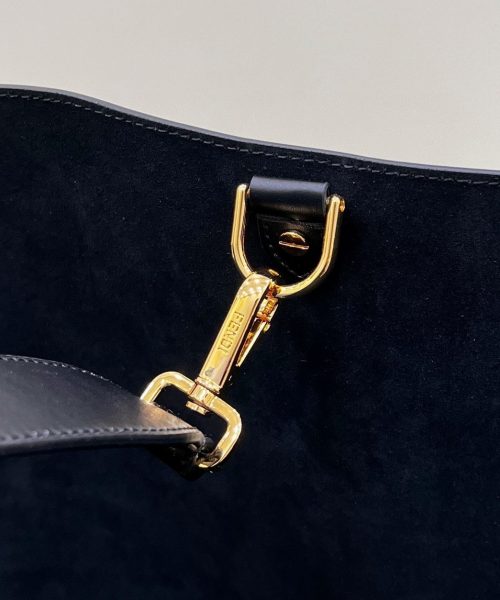1:1 Replica Fendi Way Large Black Bag For Woman 40cm/15.7in