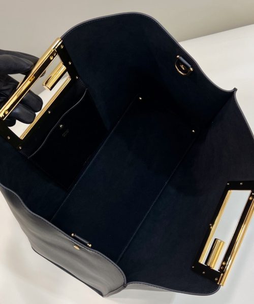 1:1 Replica Fendi Way Large Black Bag For Woman 40cm/15.7in