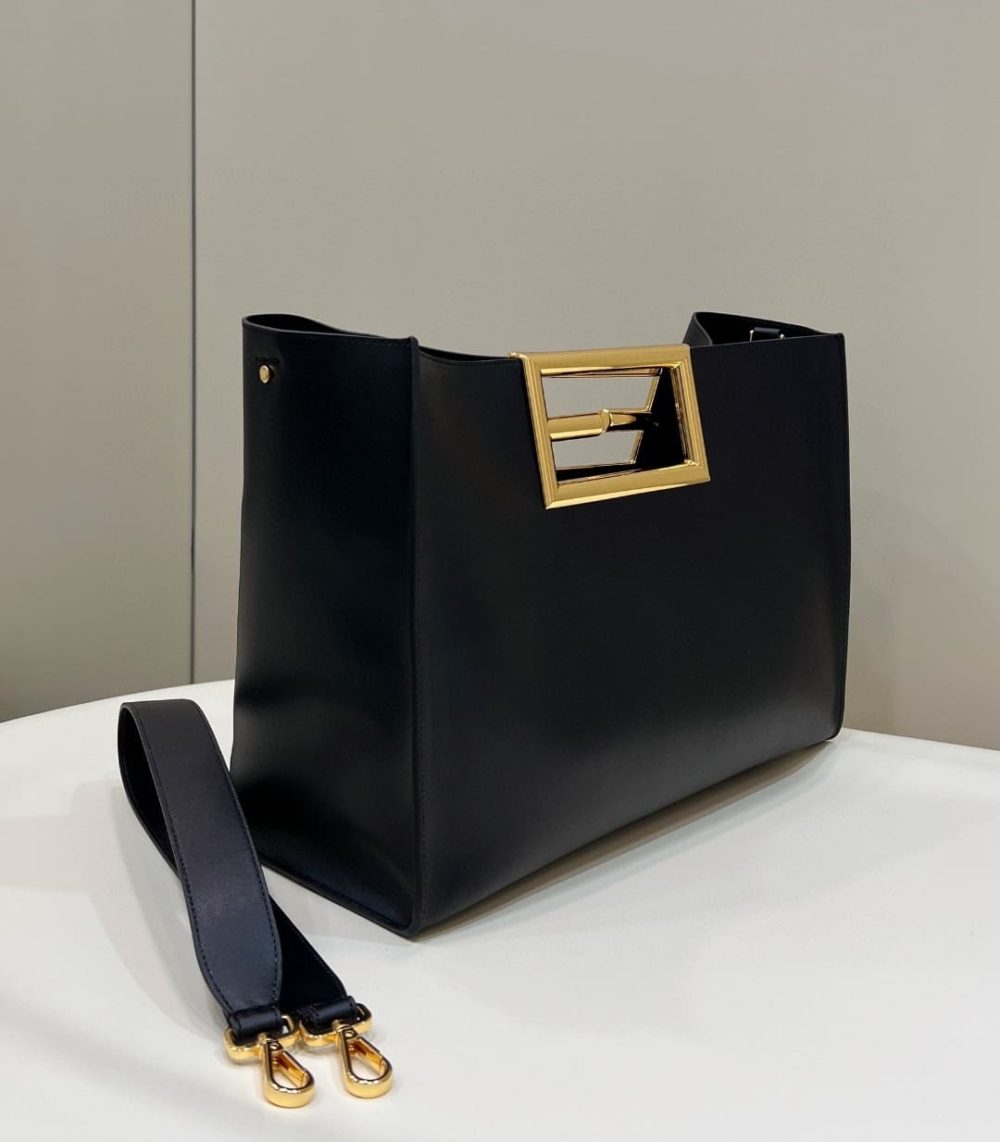 1:1 Replica Fendi Way Large Black Bag For Woman 40cm/15.7in - Image 5