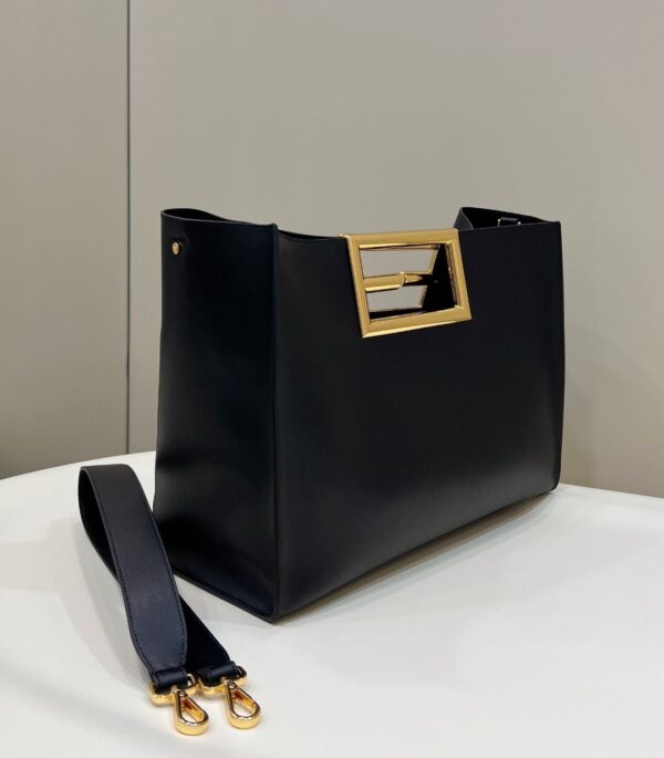 1:1 Replica Fendi Way Large Black Bag For Woman 40cm/15.7in