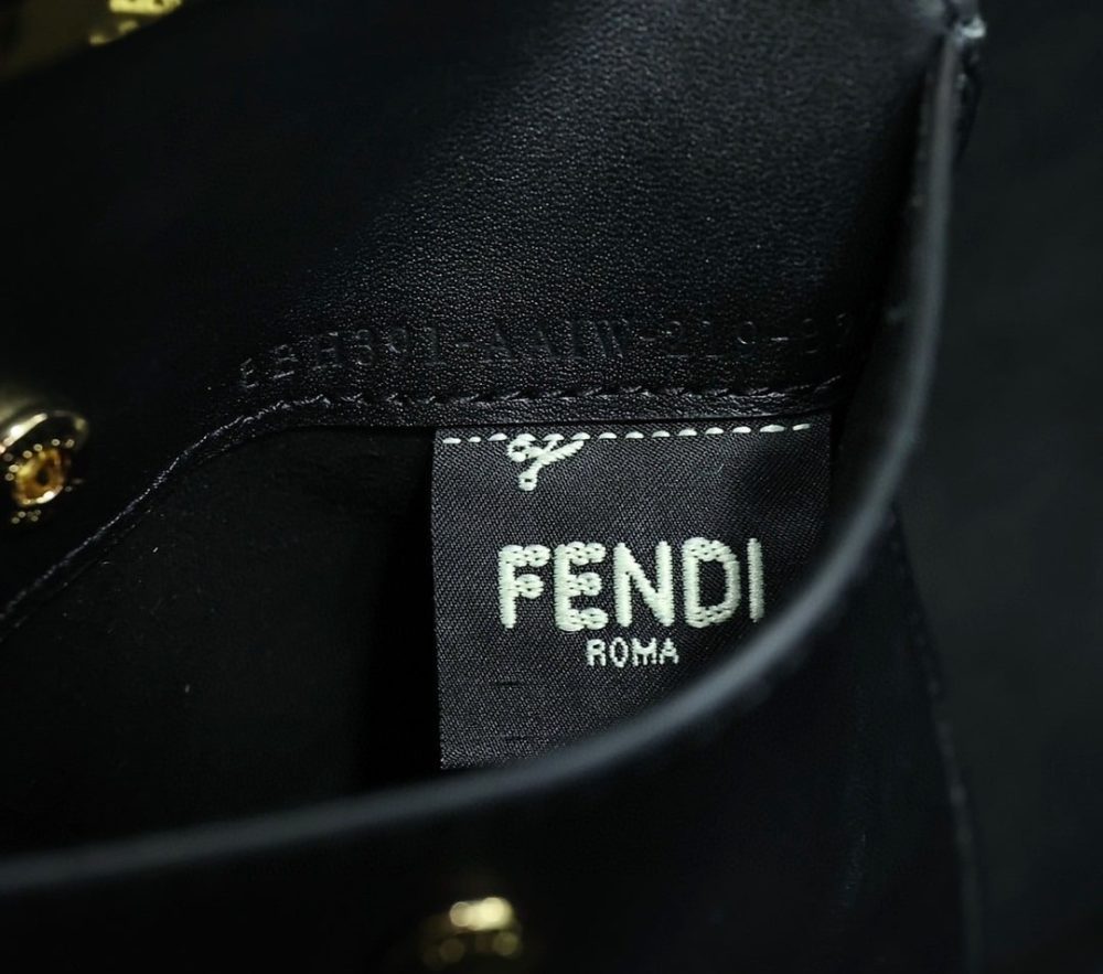 1:1 Replica Fendi Way Large Black Bag For Woman 40cm/15.7in - Image 7