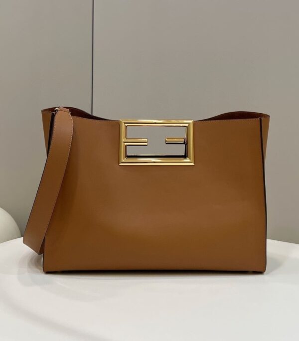 1:1 Replica Fendi Way Large Brown Bag For Woman 40cm/15.7in