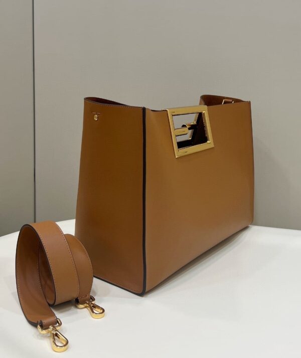 1:1 Replica Fendi Way Large Brown Bag For Woman 40cm/15.7in