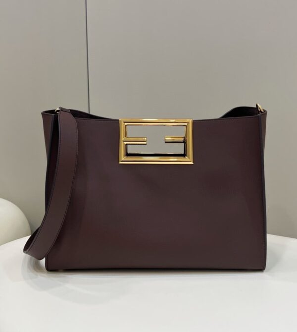 1:1 Replica Fendi Way Large Dark Grey Bag For Woman 40cm/15.7in