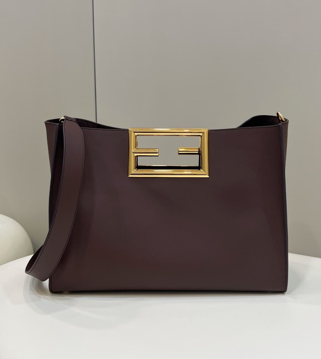 1:1 Replica Fendi Way Large Dark Grey Bag For Woman 40cm/15.7in