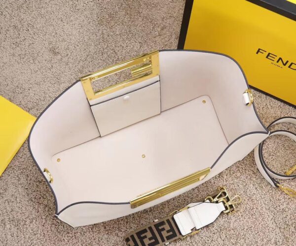 1:1 Replica Fendi Way Large White Bag For Woman 40cm/15.7in