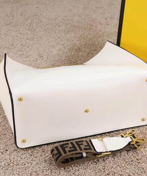 1:1 Replica Fendi Way Large White Bag For Woman 40cm/15.7in
