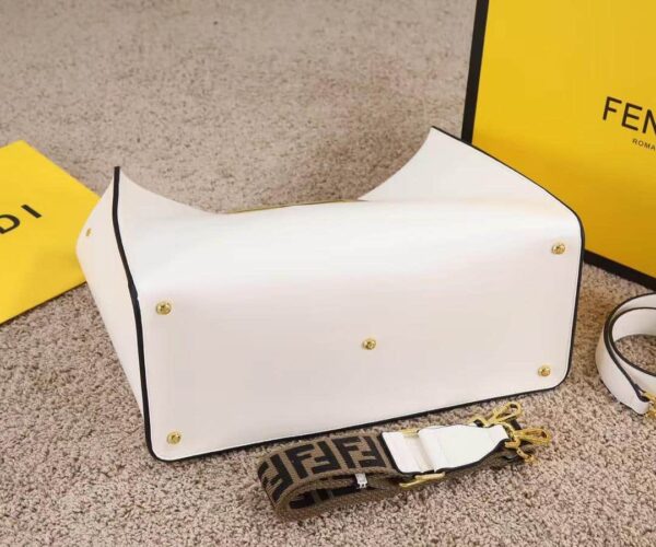 1:1 Replica Fendi Way Large White Bag For Woman 40cm/15.7in