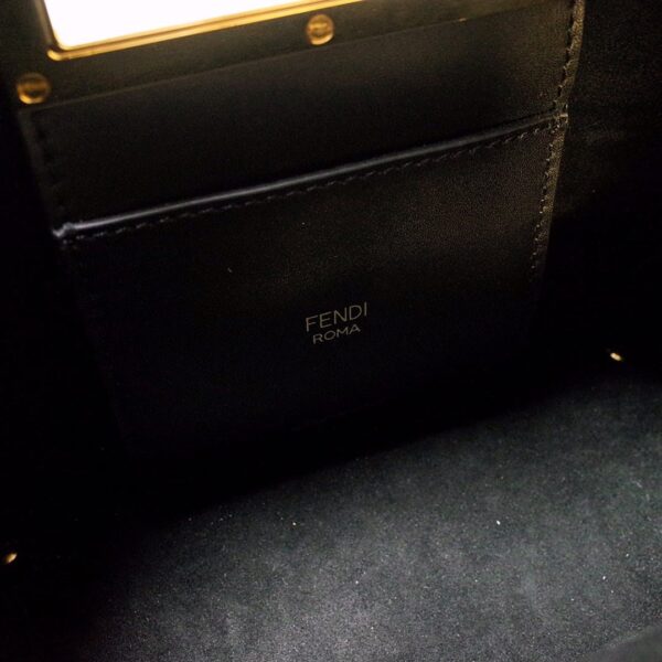 1:1 Replica Fendi Way Small Black Bag For Woman 20cm/8in 8BS054AAIWF0KUR