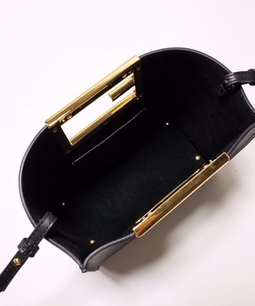 1:1 Replica Fendi Way Small Black Bag For Woman 20cm/8in 8BS054AAIWF0KUR