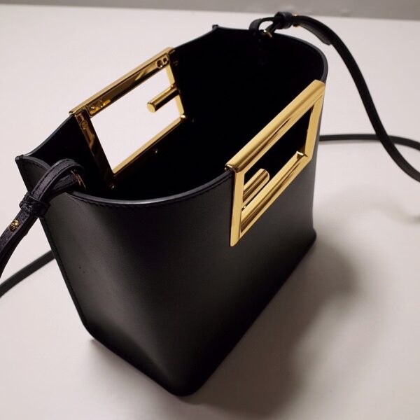 1:1 Replica Fendi Way Small Black Bag For Woman 20cm/8in 8BS054AAIWF0KUR