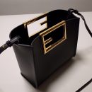 1:1 Replica Fendi Way Small Black Bag For Woman 20cm/8in 8BS054AAIWF0KUR